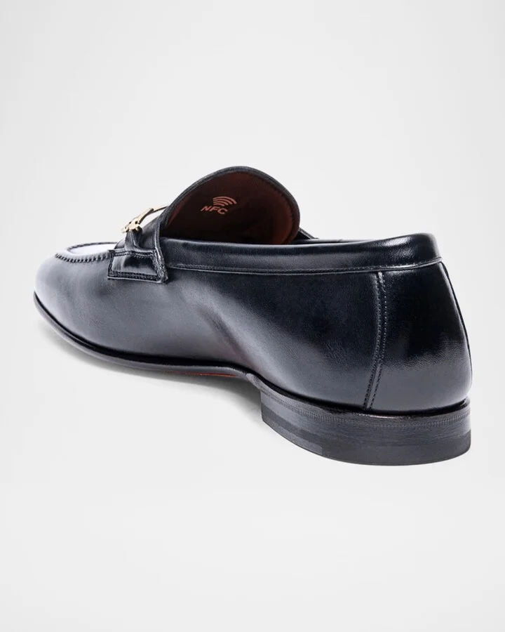 Men's Saddle Leather Bit Loafers - Image 8