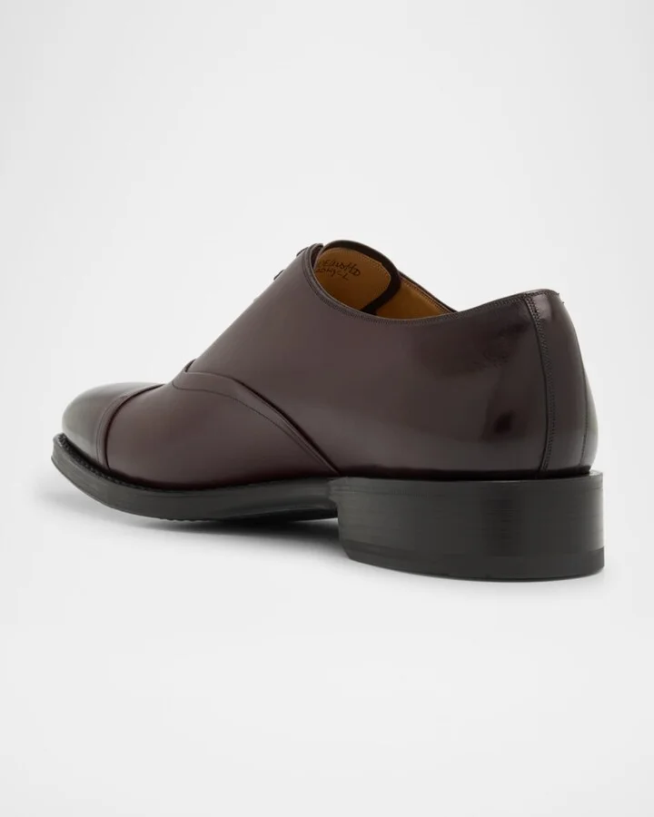 Men's Sadhy-L Cap-Toe Leather Derby Shoes - Image 4