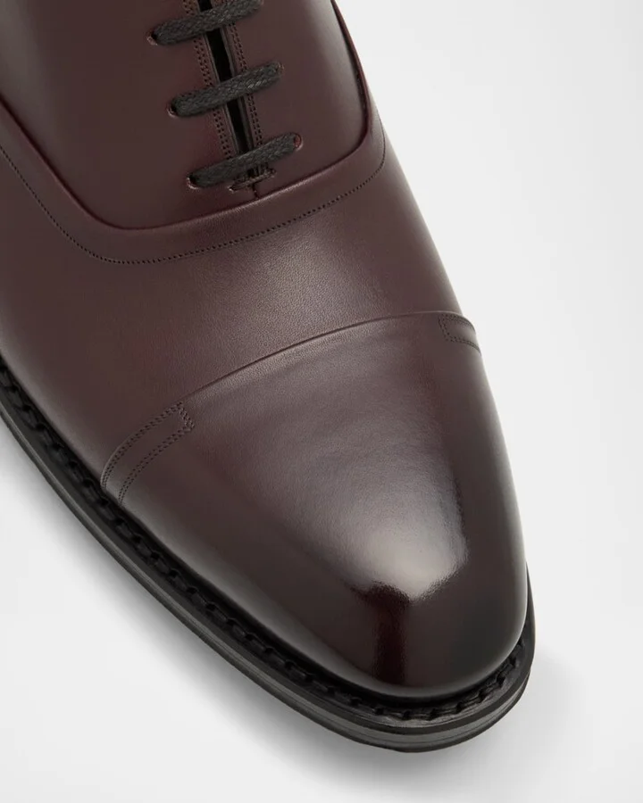 Men's Sadhy-L Cap-Toe Leather Derby Shoes - Image 6