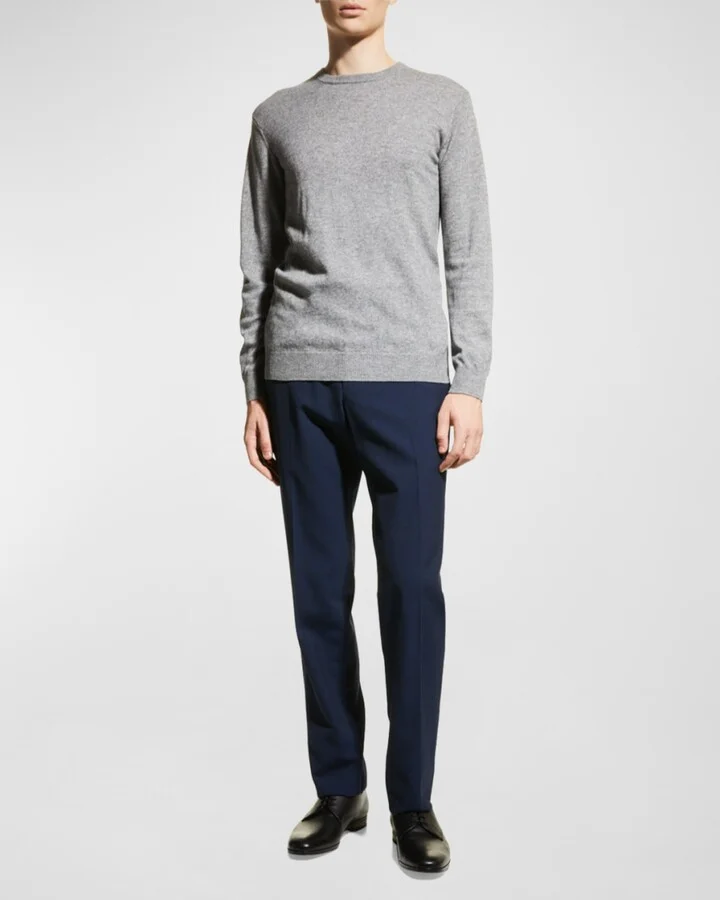 Men's Saffiano Leather Lace-Ups - Image 2