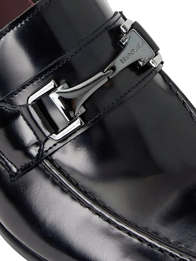 Men's Saffo Leather Loafers - Black - Size 7.5 - Image 6