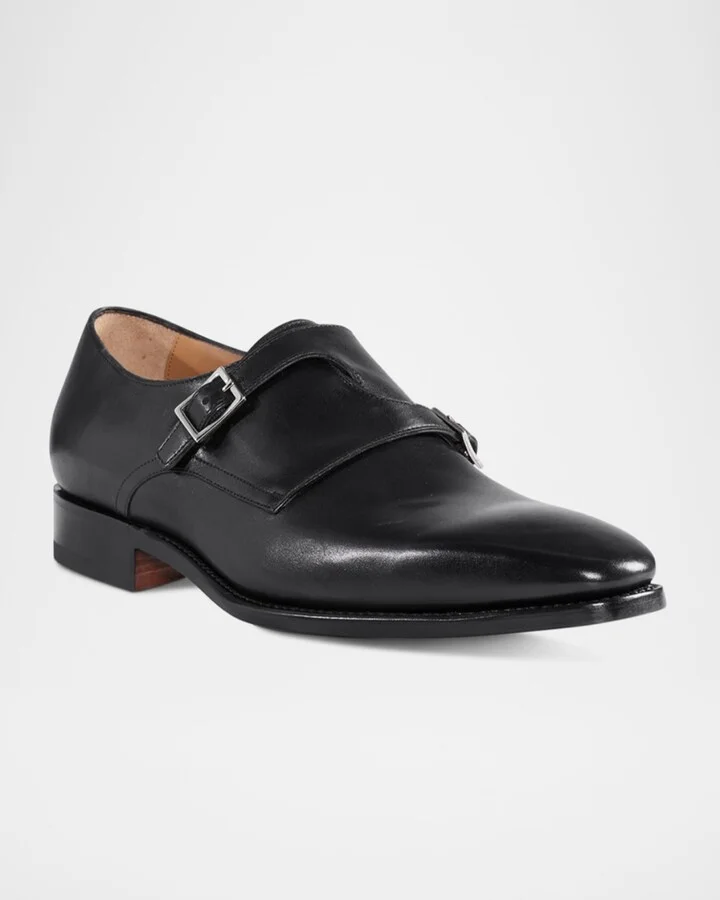 Men's Samson Leather Monk Strap Loafers - Image 2