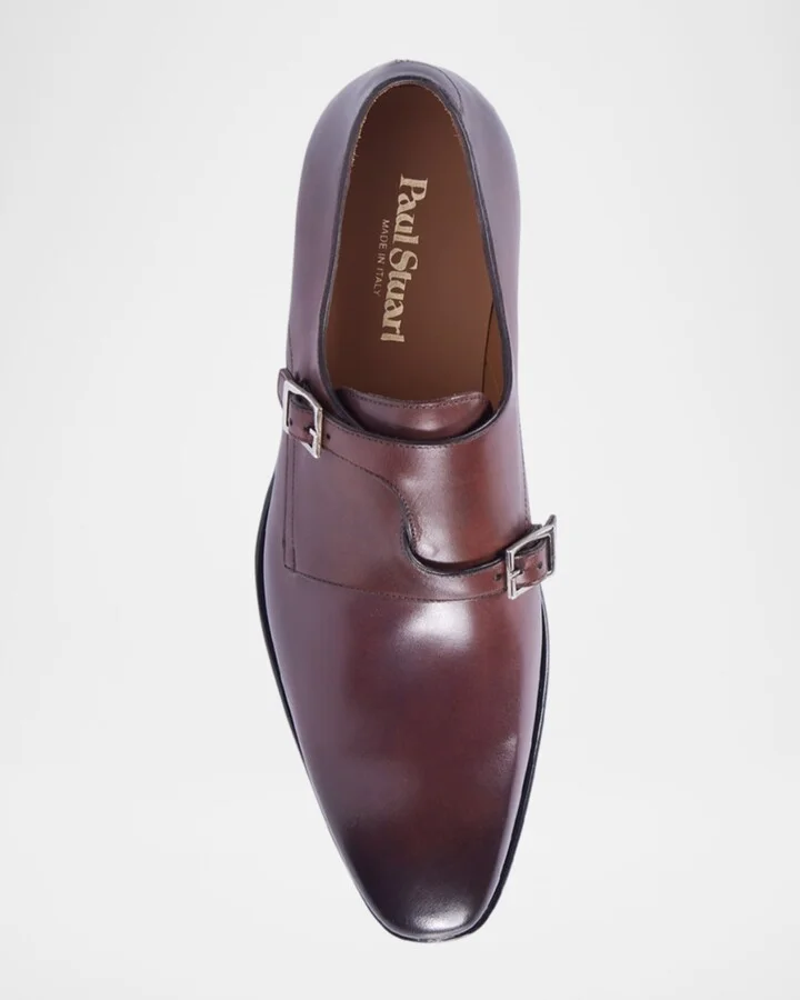 Men's Samson Leather Monk Strap Loafers - Image 11