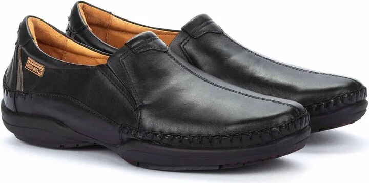 Men's San Telmo Slip-On Shoes In Black Leather