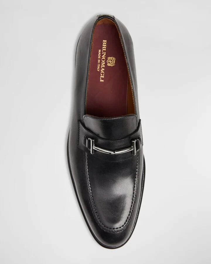 Men's Sante Double-Gore Leather Bit Loafers - Image 2