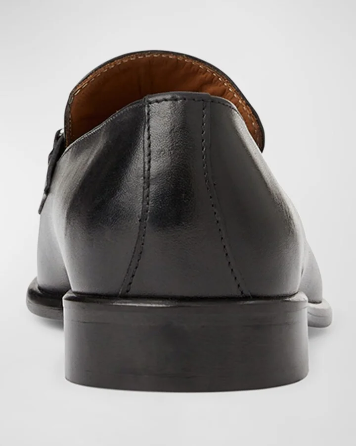 Men's Sante Double-Gore Leather Bit Loafers - Image 3