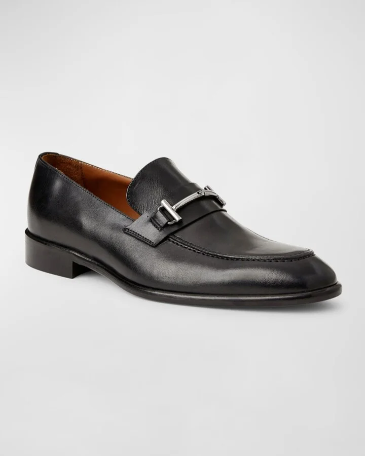 Men's Sante Double-Gore Leather Bit Loafers - Image 5