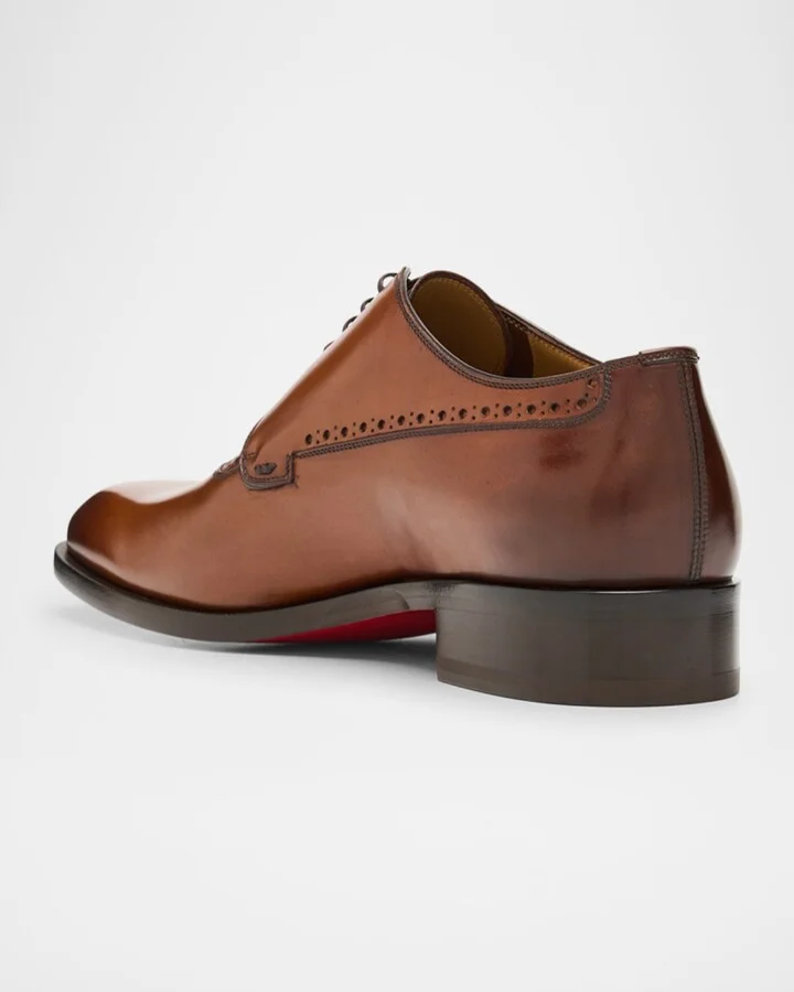 Men's Sartoby Brogue Leather Derby Shoes - Image 2