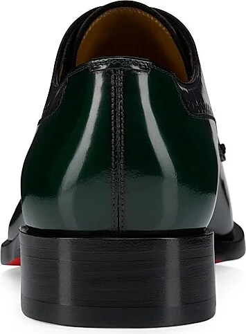 Men's Sartoby Leather Derby Shoes - Black - Size 7 - Image 3