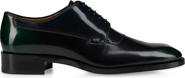 Men's Sartoby Leather Derby Shoes - Black - Size 7
