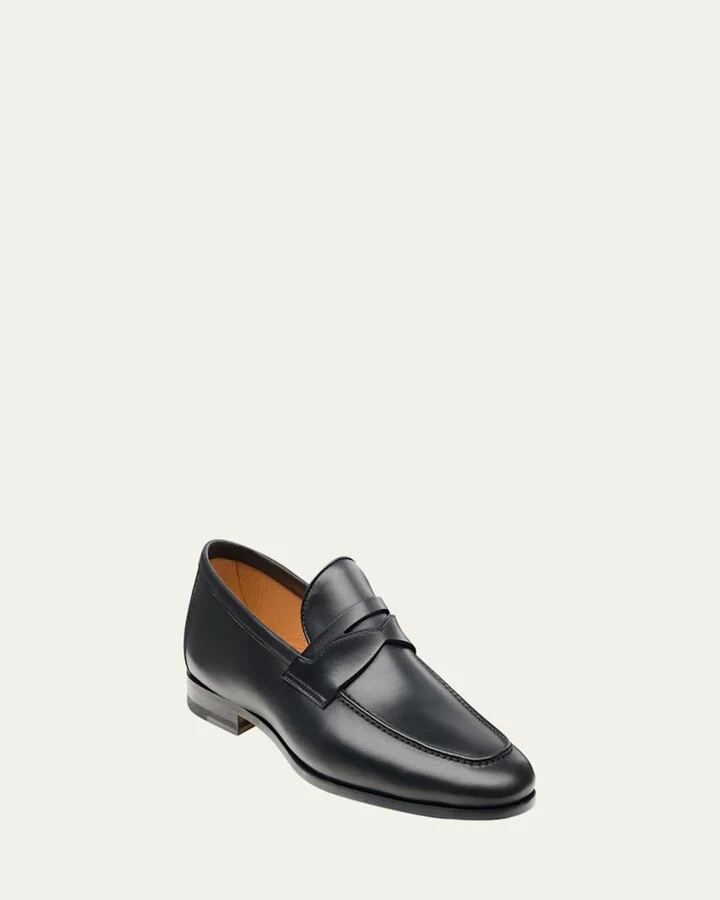 Men's Sasso Leather Penny Loafers - Image 7