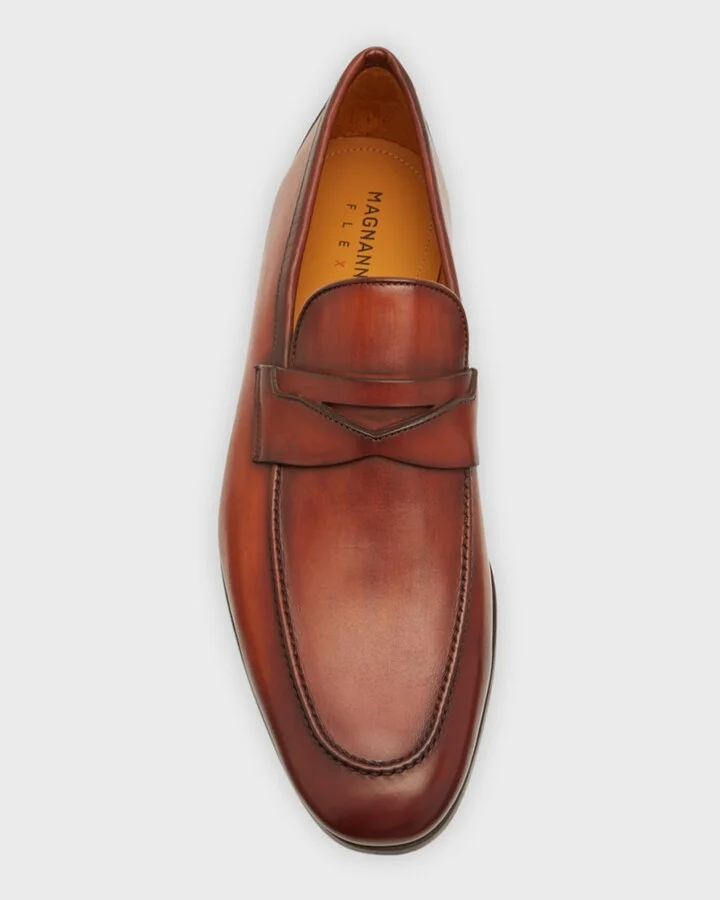 Men's Sasso Leather Penny Loafers - Image 3
