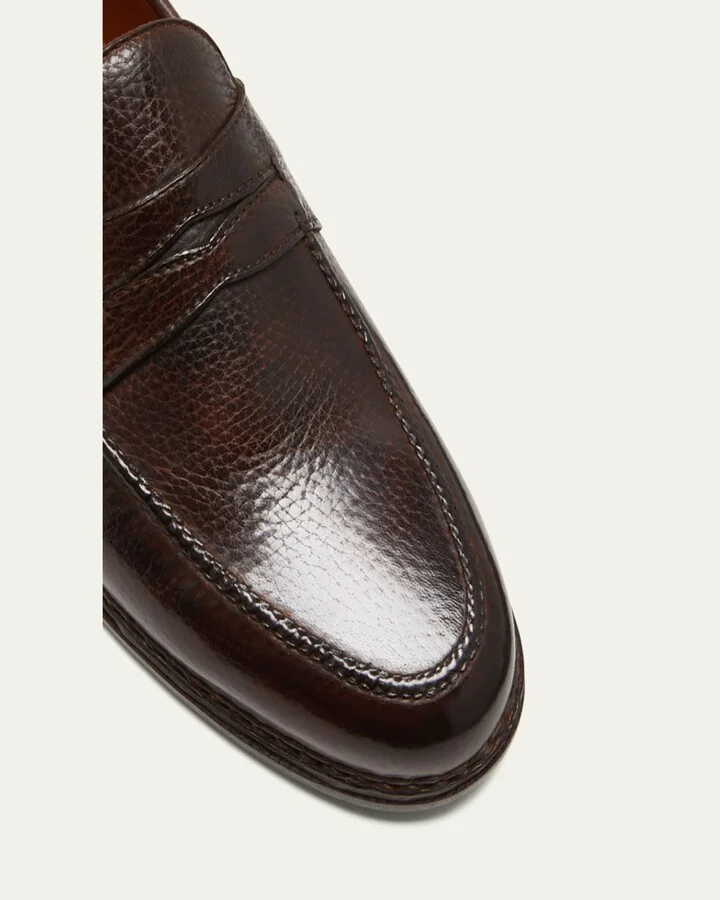 Men's Savarese II Deerskin Penny Loafers - Image 2