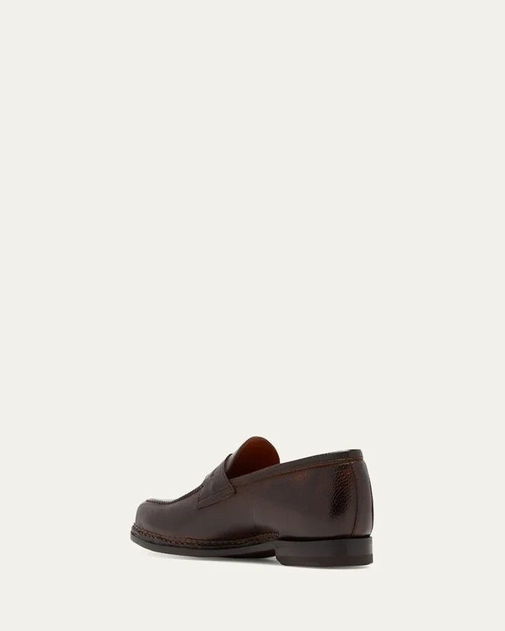 Men's Savarese II Deerskin Penny Loafers - Image 3