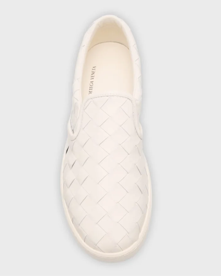 Men's Sawyer Intrecciato Leather Slip-On Sneakers - Image 3
