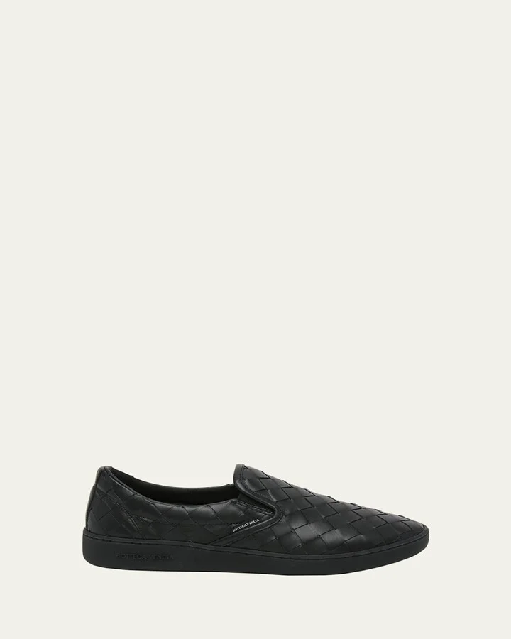 Men's Sawyer Intrecciato Leather Slip-On Sneakers