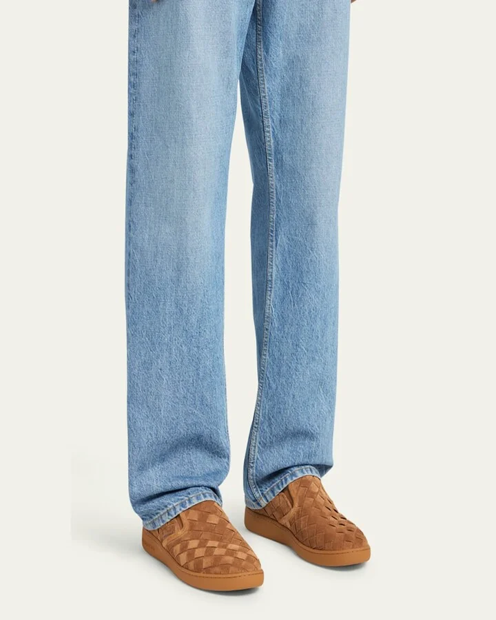 Men's Sawyer Intrecciato Suede Slip-On Sneakers - Image 2
