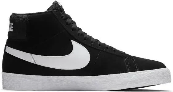 Men's Sb Zoom Blazer Mid Sneakers In Black White