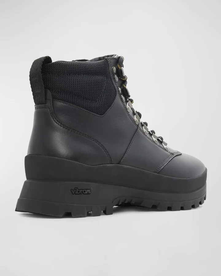 Men's Scramble Leather Lace-Up Hiker Boots - Image 2