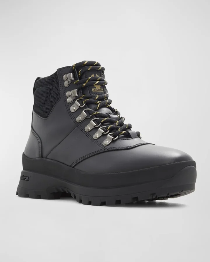 Men's Scramble Leather Lace-Up Hiker Boots - Image 4
