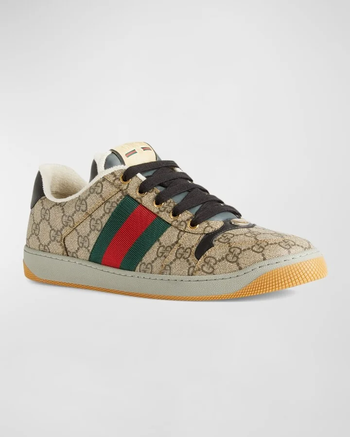 Men's Screener GG Canvas Low-Top Sneakers - Image 6