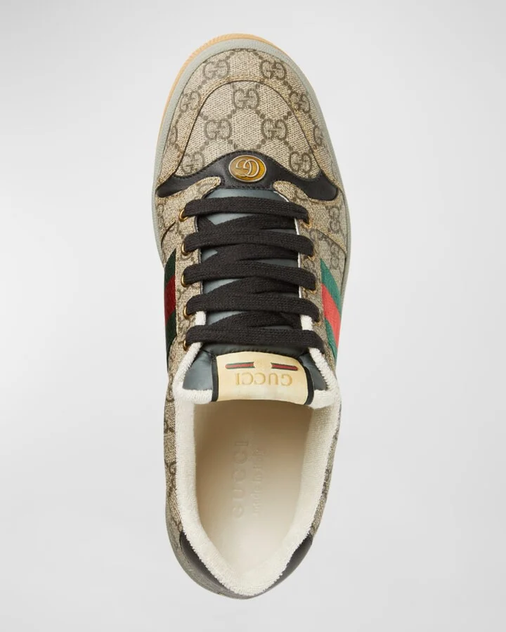 Men's Screener GG Canvas Low-Top Sneakers - Image 10