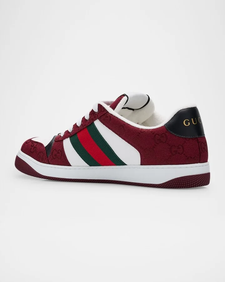 Men's Screener GG Canvas Low-Top Sneakers - Image 3