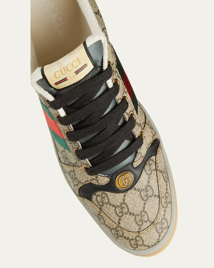 Men's Screener GG Canvas Low-Top Sneakers - Image 3