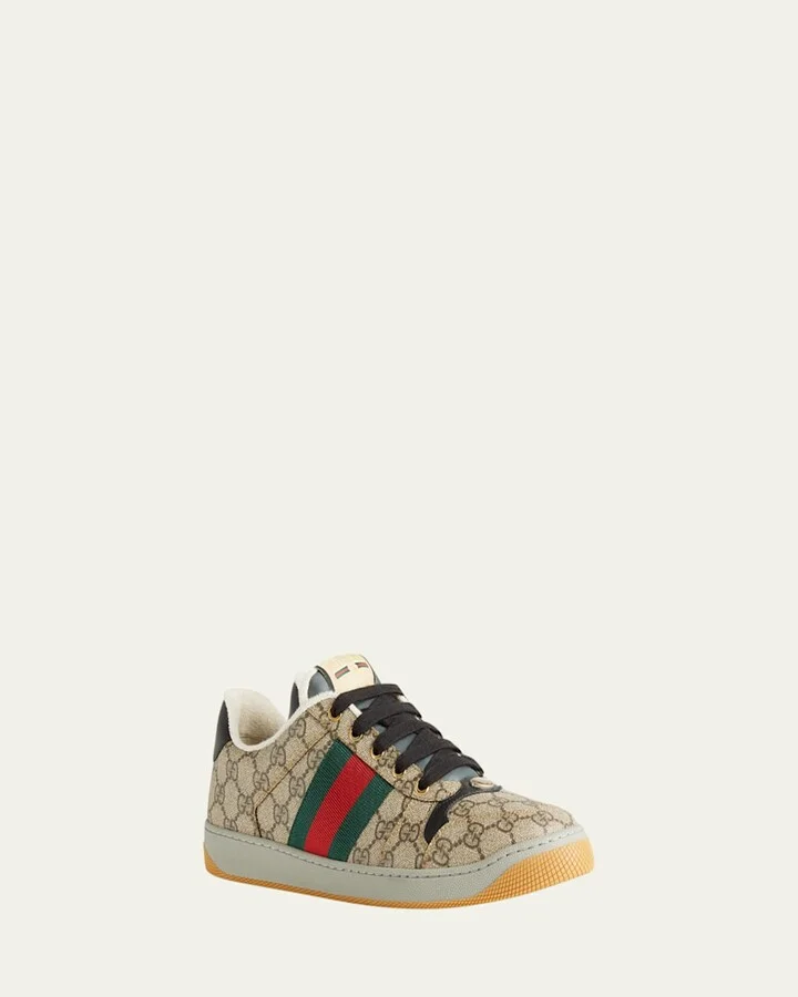 Men's Screener GG Canvas Low-Top Sneakers - Image 4