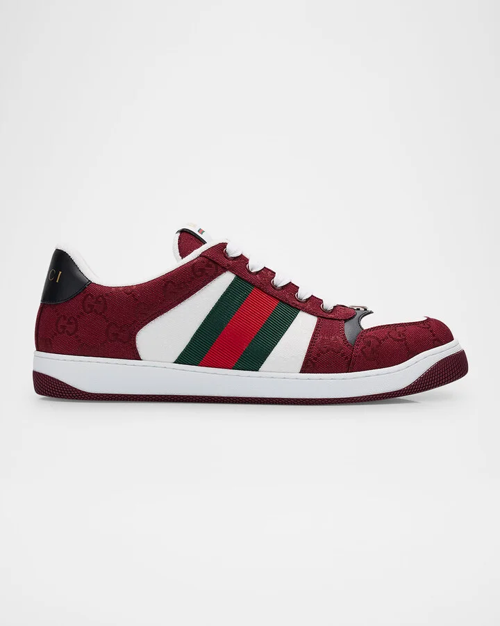 Men's Screener GG Canvas Low-Top Sneakers
