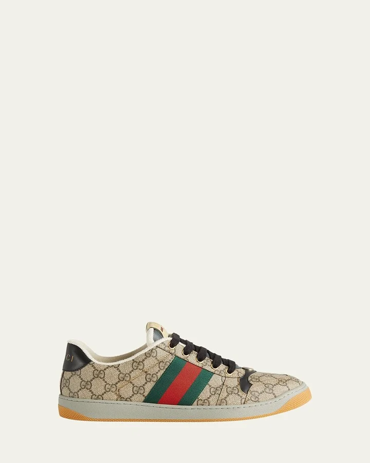 Men's Screener GG Canvas Low-Top Sneakers