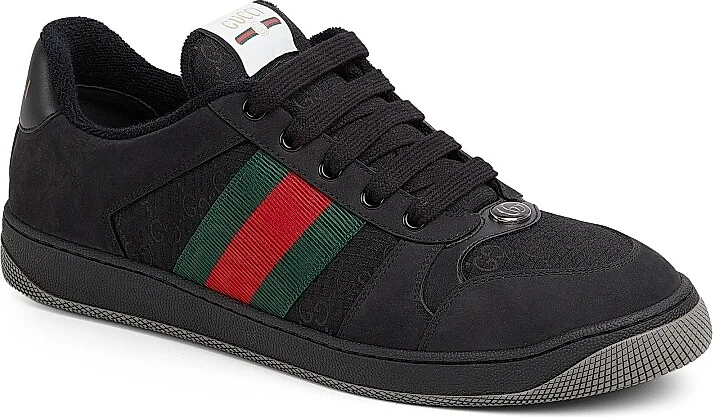 Men's Screener GG Canvas Sneakers - Black - Size 7 - Image 2
