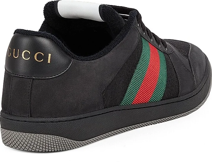 Men's Screener GG Canvas Sneakers - Black - Size 7 - Image 3