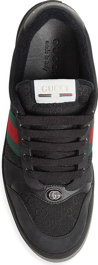 Men's Screener GG Canvas Sneakers - Black - Size 7 - Image 4