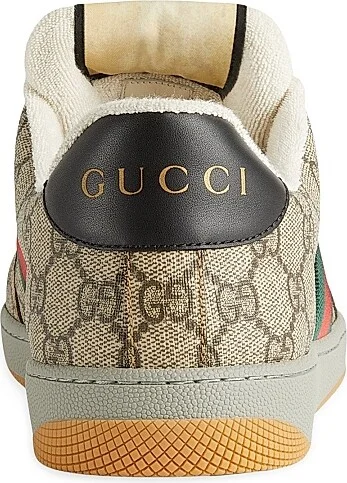 Men's Screener GG Supreme Canvas Sneakers - Brown - Size 8 - Image 3