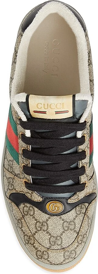 Men's Screener GG Supreme Canvas Sneakers - Brown - Size 8 - Image 5