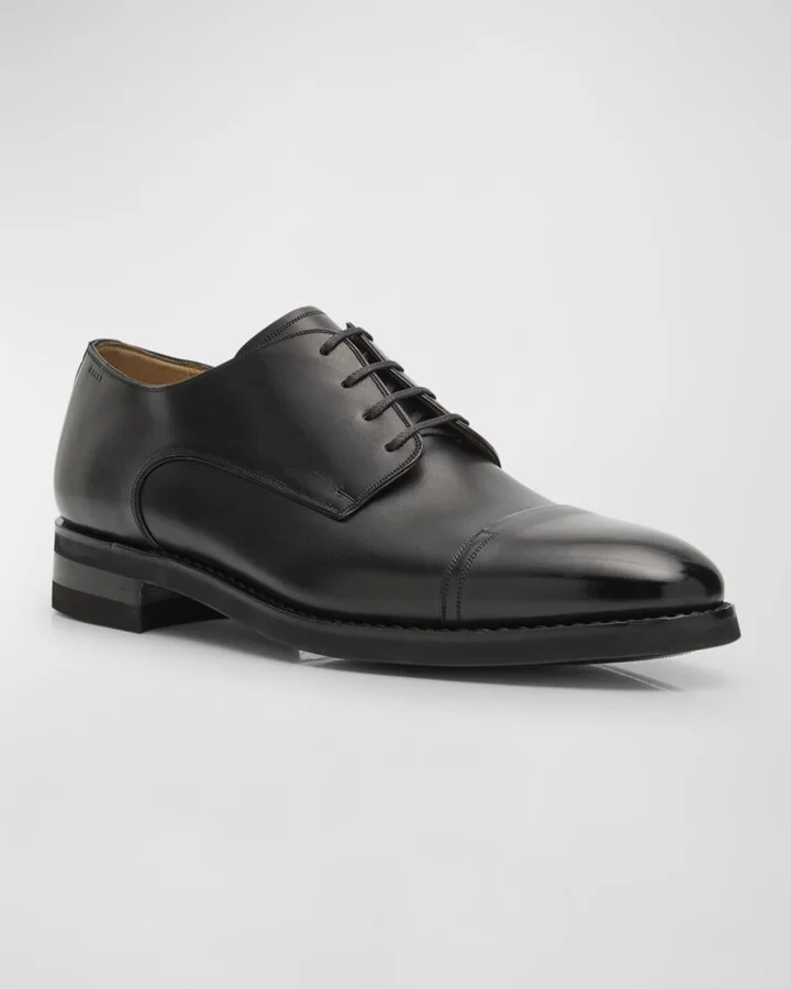 Men's Scrivas Leather Derby Shoes - Image 2