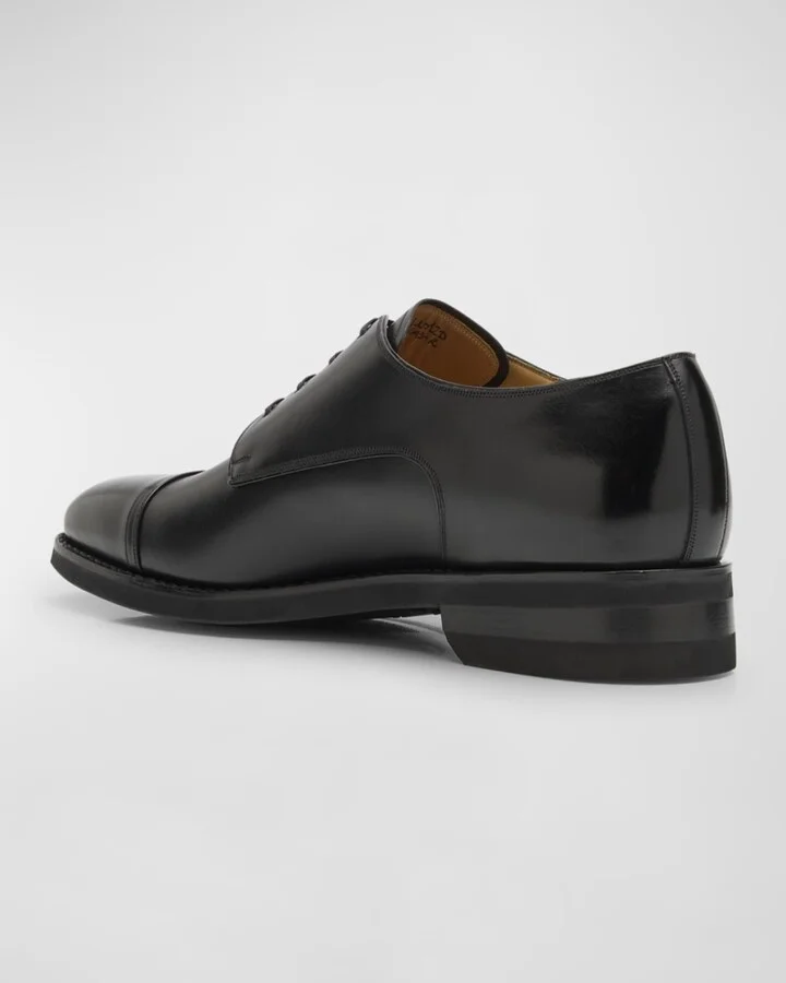 Men's Scrivas Leather Derby Shoes - Image 8