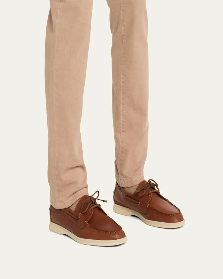 Men's Sea-Sail Walk Leather Boat Shoes - Image 6