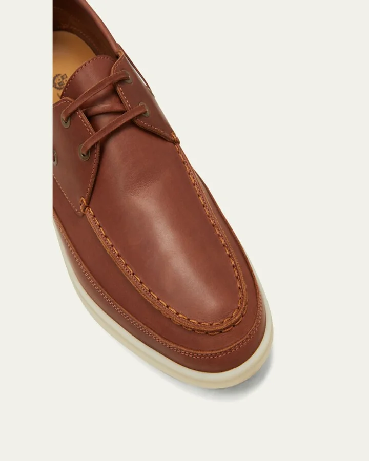 Men's Sea-Sail Walk Leather Boat Shoes - Image 9