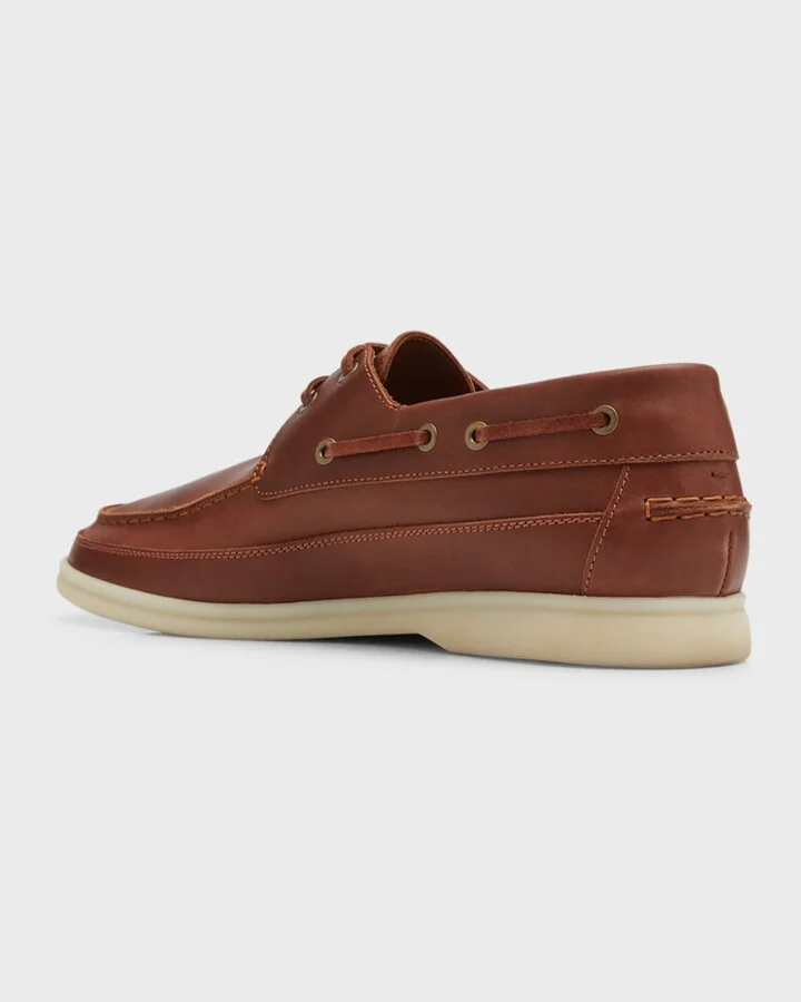 Men's Sea-Sail Walk Leather Boat Shoes - Image 3
