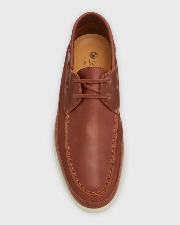 Men's Sea-Sail Walk Leather Boat Shoes - Image 4