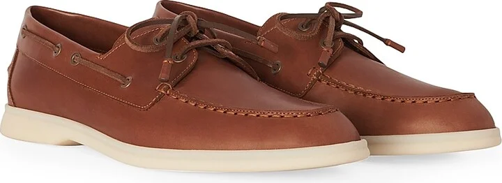 Men's Sea-Sail Walk Leather Boat Shoes - Liqueur - Size 9 - Image 2