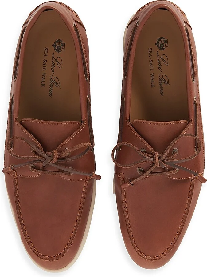 Men's Sea-Sail Walk Leather Boat Shoes - Liqueur - Size 9 - Image 4