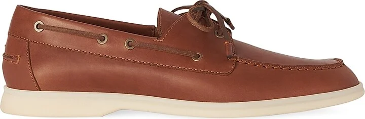 Men's Sea-Sail Walk Leather Boat Shoes - Liqueur - Size 9