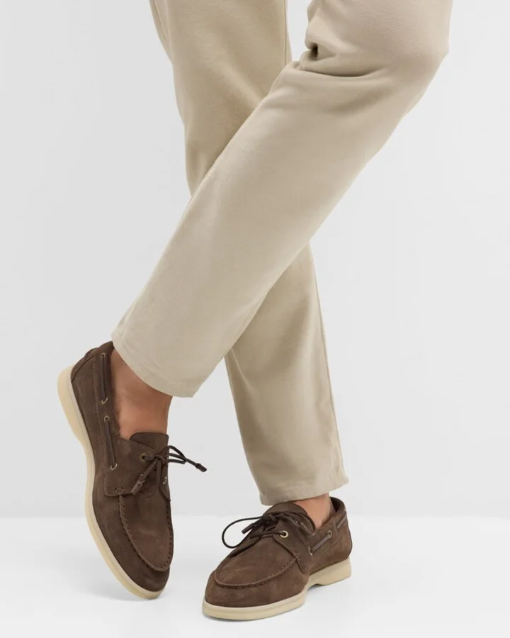 Men's Sea-Sail Walk Suede Boat Shoes - Image 2