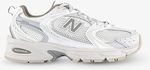 Mens Sea Salt Mr530 Logo-Embossed Leather and Mesh Low-Top Trainers 7.5