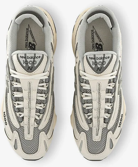 Mens Sea Salt Sea Salt 1000 Suede and Mesh Low-Top Trainers 8.5 - Image 2