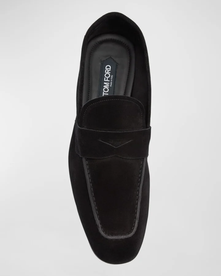 Men's Sean Suede Penny Loafers - Image 2