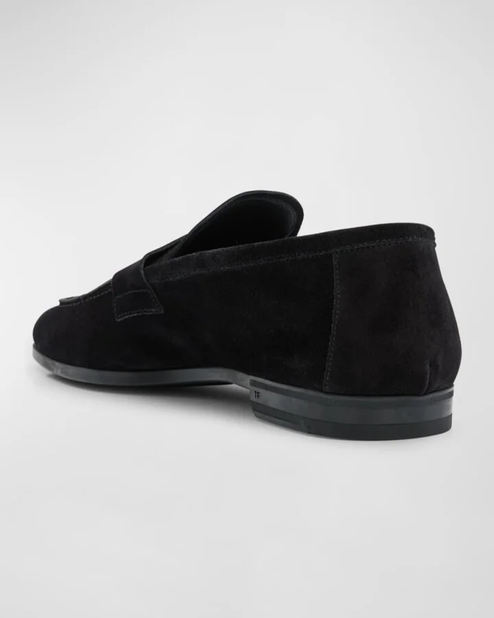 Men's Sean Suede Penny Loafers - Image 4